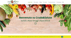 Desktop Screenshot of crudoesalute.com